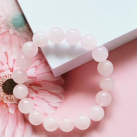 Rózsa kvarc karkötő